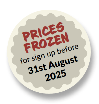 prices frozen until 31st August 2025